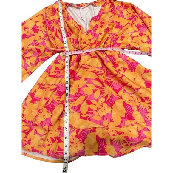 Tropical print dress size Medium - Picture 3 of 8